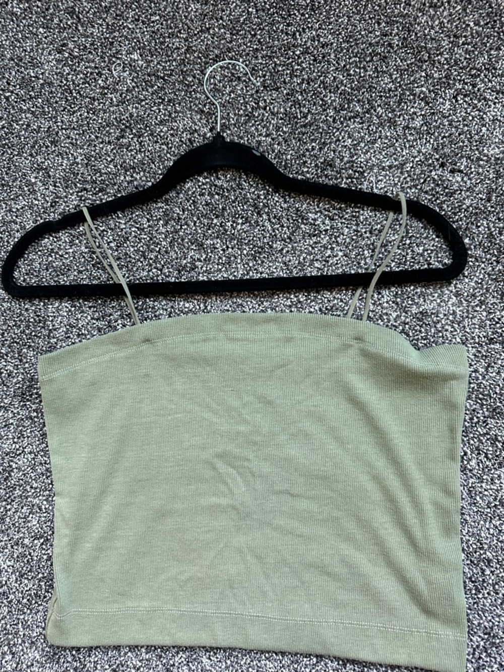 AE Green Spaghetti Strap Women's Crop top